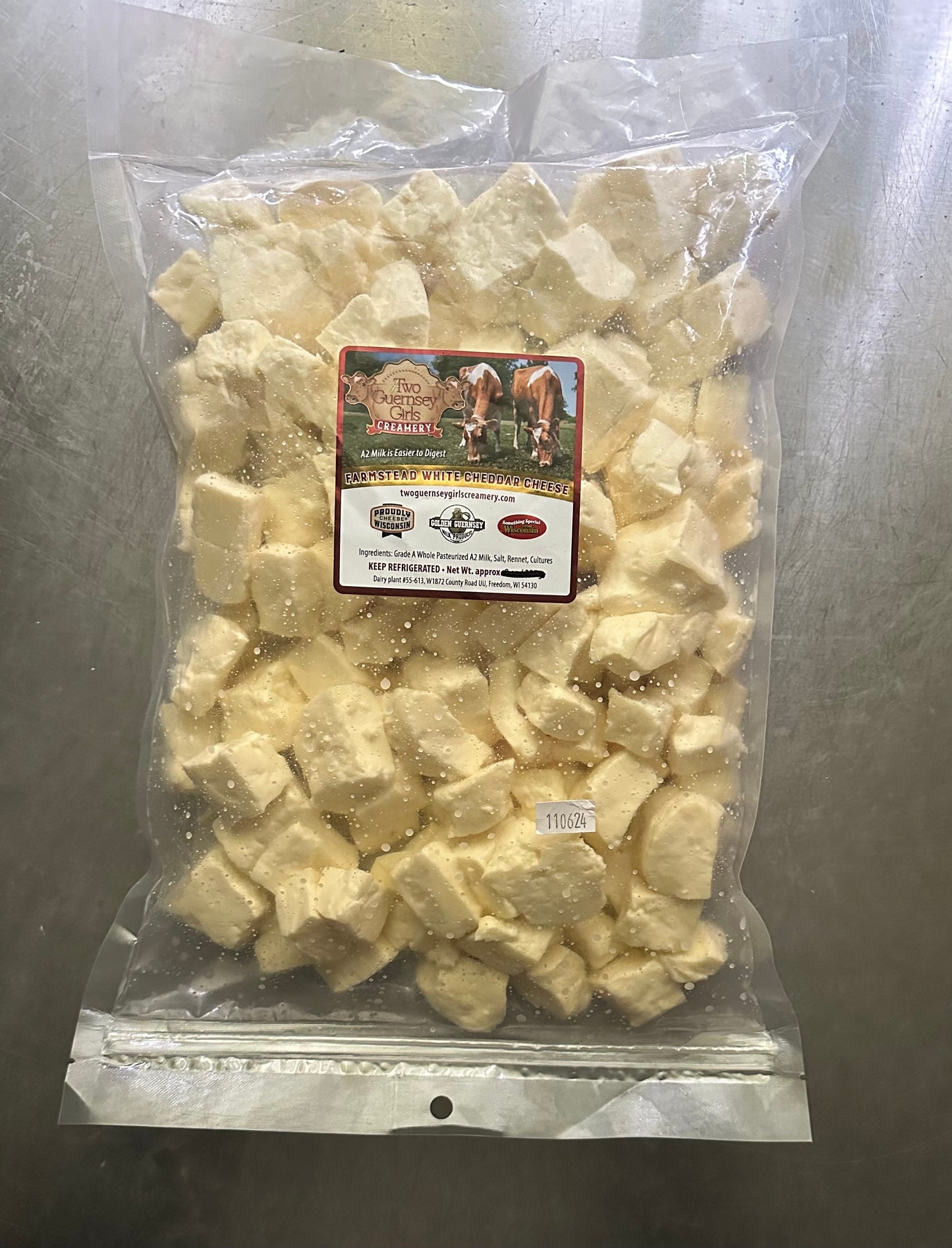 A2 White Cheddar Cheese Curds Bulk Plain 3lbs These are made to order and are ready on the next cheese making day.